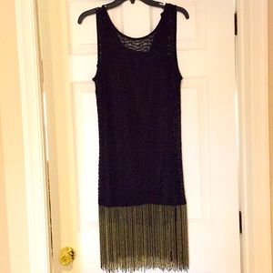 Zara Great Gatsby New Year Dress Black